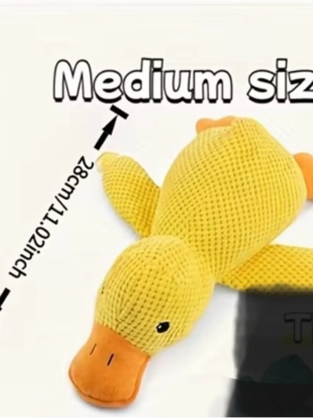 Plush Yellow Duck Dog Toy - Soft Cuddly Pet Plush